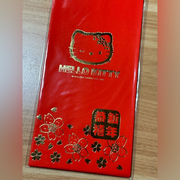 Hello Kitty Sanrio set of 5 red envelopes - Picture 2 of 5